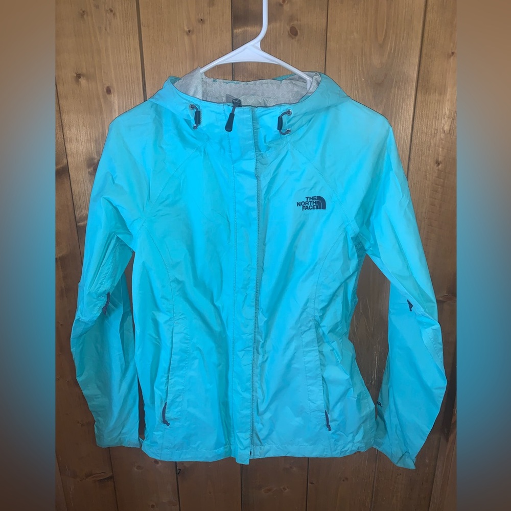 Blue The North Face Rain Jacket